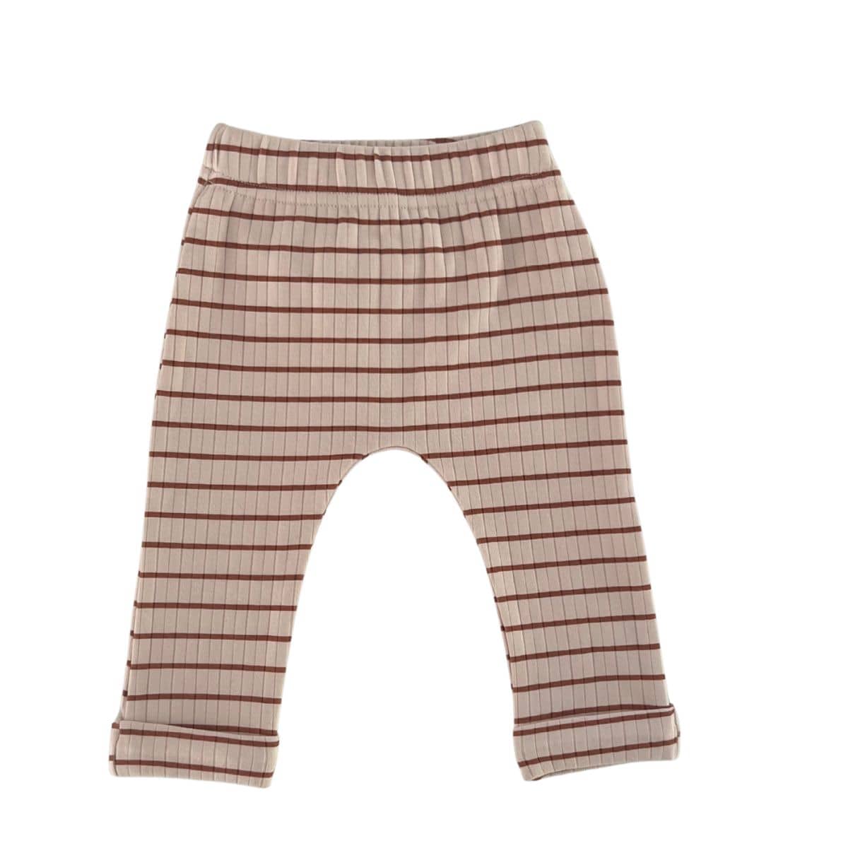 Bencer & Hazelnut Baby Leggings - Ribbed Stripe