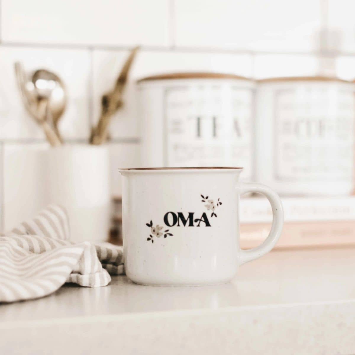 Bencer & Hazelnut Ceramic Mug - Oma