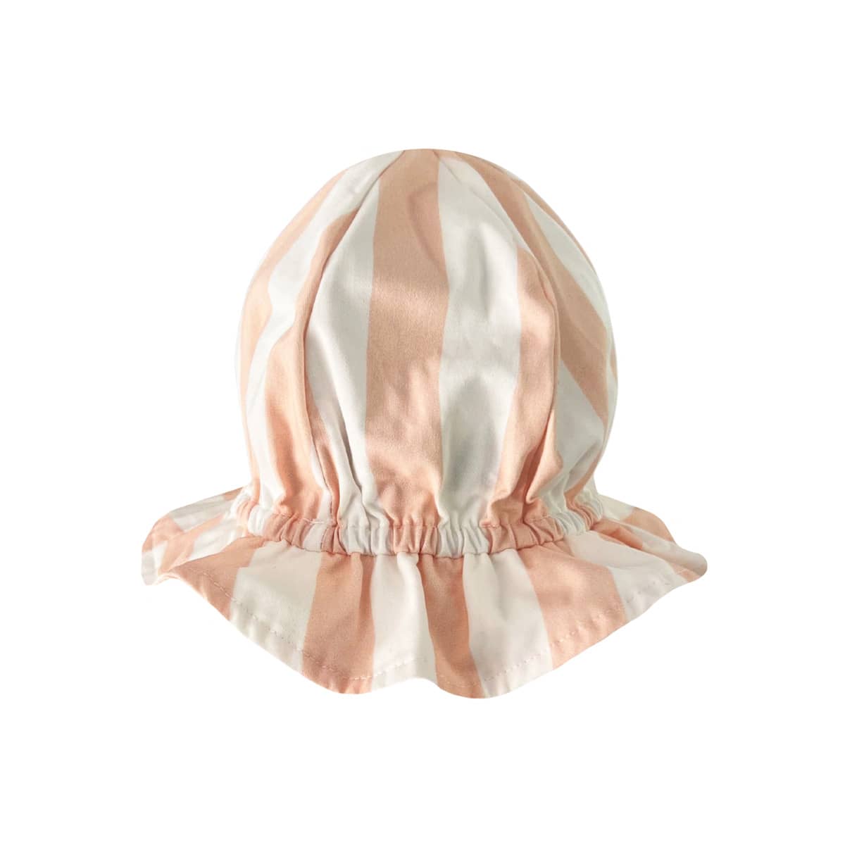 Bencer & Hazelnut Frill Sun Hat - Peach Stripe