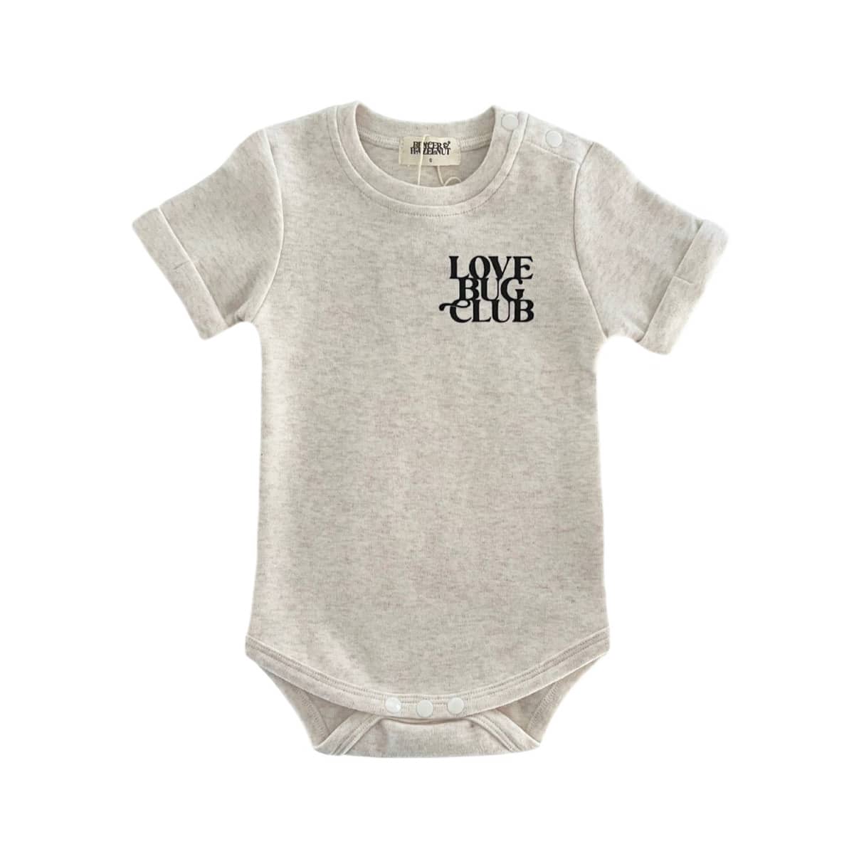 Bencer & Hazelnut Short Sleeve Bodysuit - Love Bug Club