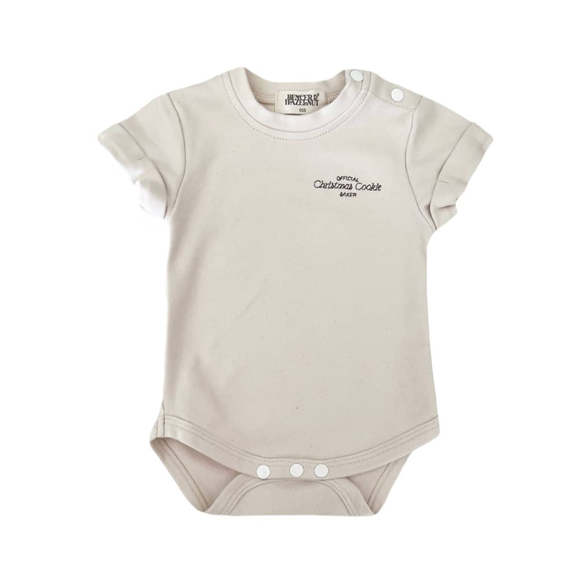 Bencer & Hazelnut Short Sleeve Bodysuit - Official Christmas Cookie Baker