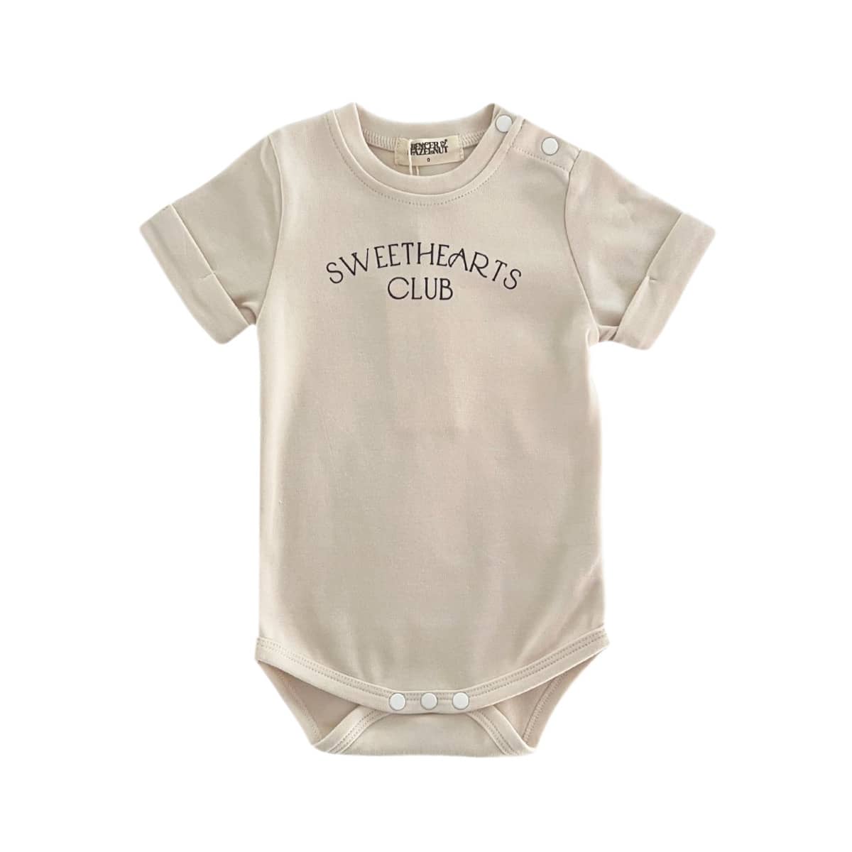 Bencer & Hazelnut Short Sleeve Bodysuit - Sweethearts Club