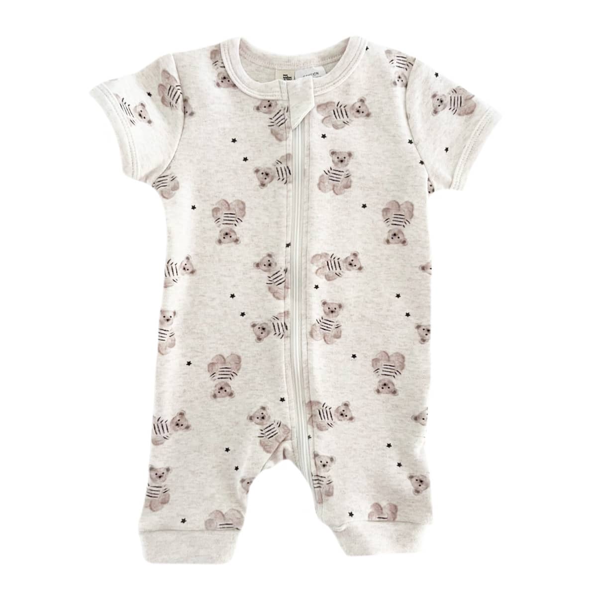 Bencer & Hazelnut Short Zipsuit - Peshal Bear