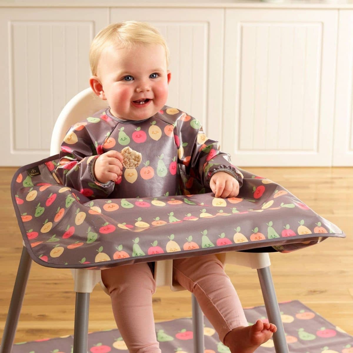 Bibetta Wipeezee XL Coverall Bib - Grey Fruit