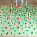 Bibetta Wipeezee XL Splash Mat - Green Bunny and Veg