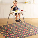 Bibetta Wipeezee XL Splash Mat - Grey Fruit