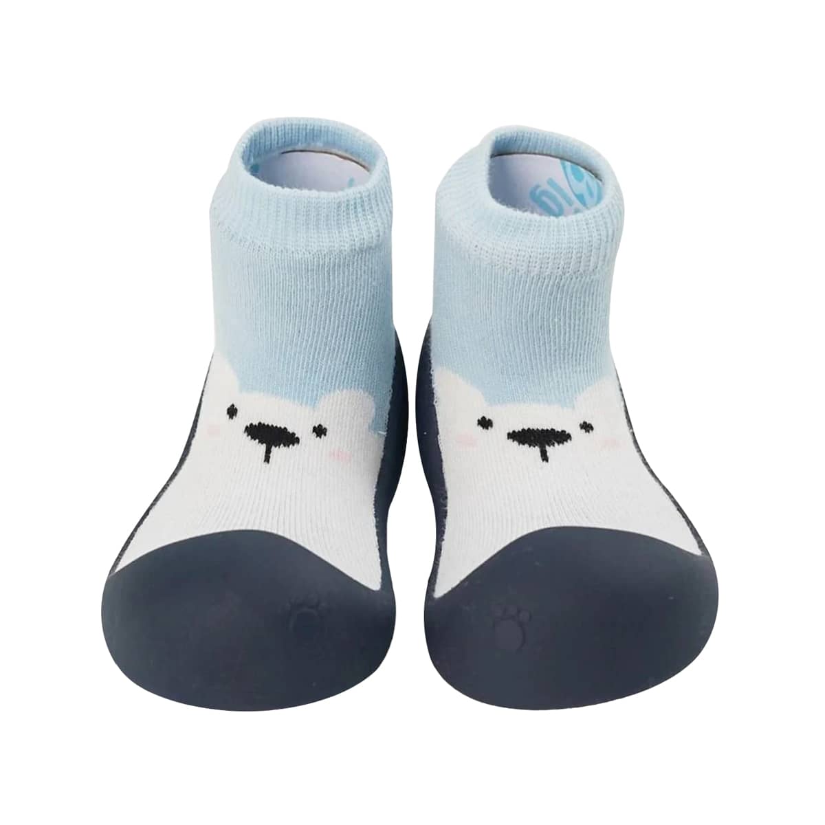 BigToes First Walker Shoes - White Bear Sky