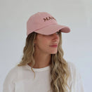 Blossom & Pear Pink Curve Brim Cap - Mama