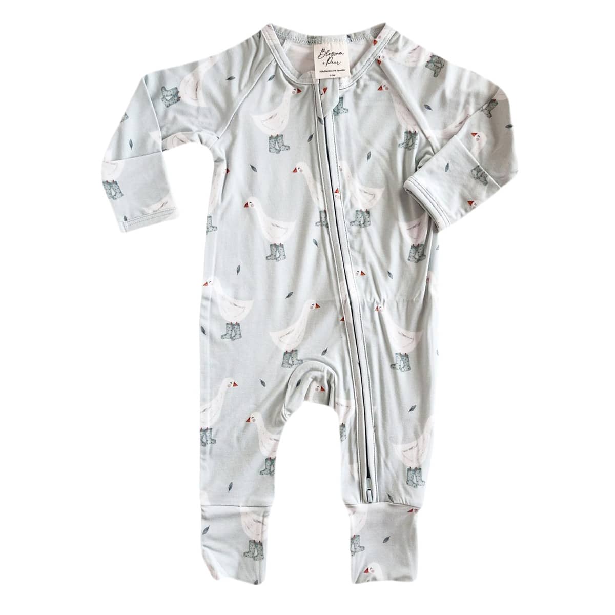 Blossom & Pear Bamboo Growsuit - Puddle Duck