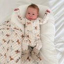 Blossom & Pear Bamboo Growsuit - Puppy Picnic