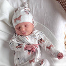 Blossom & Pear Bamboo Knotted Beanie - Puppy Picnic