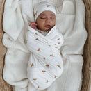 Blossom & Pear Bamboo Swaddle - Honey Bee