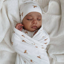 Blossom & Pear Bamboo Swaddle - Honey Bee