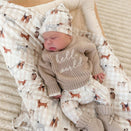 Blossom & Pear Bamboo Swaddle - Puppy Picnic