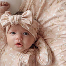 Blossom & Pear Bamboo Topknot - Blushing Blooms