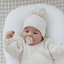 Blossom & Pear Chunky Knit Beanie - Cloud