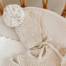 Blossom & Pear Chunky Knit Bonnet - Honey