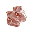Blossom & Pear Chunky Knit Booties - Blush