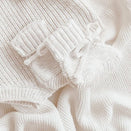 Blossom & Pear Chunky Knit Booties - Cloud