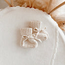 Blossom & Pear Chunky Knit Booties - Honey