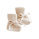 Blossom & Pear Chunky Knit Booties - Honey