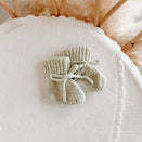 Blossom & Pear Chunky Knit Booties - Pear