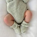 Blossom & Pear Chunky Knit Booties - Pear