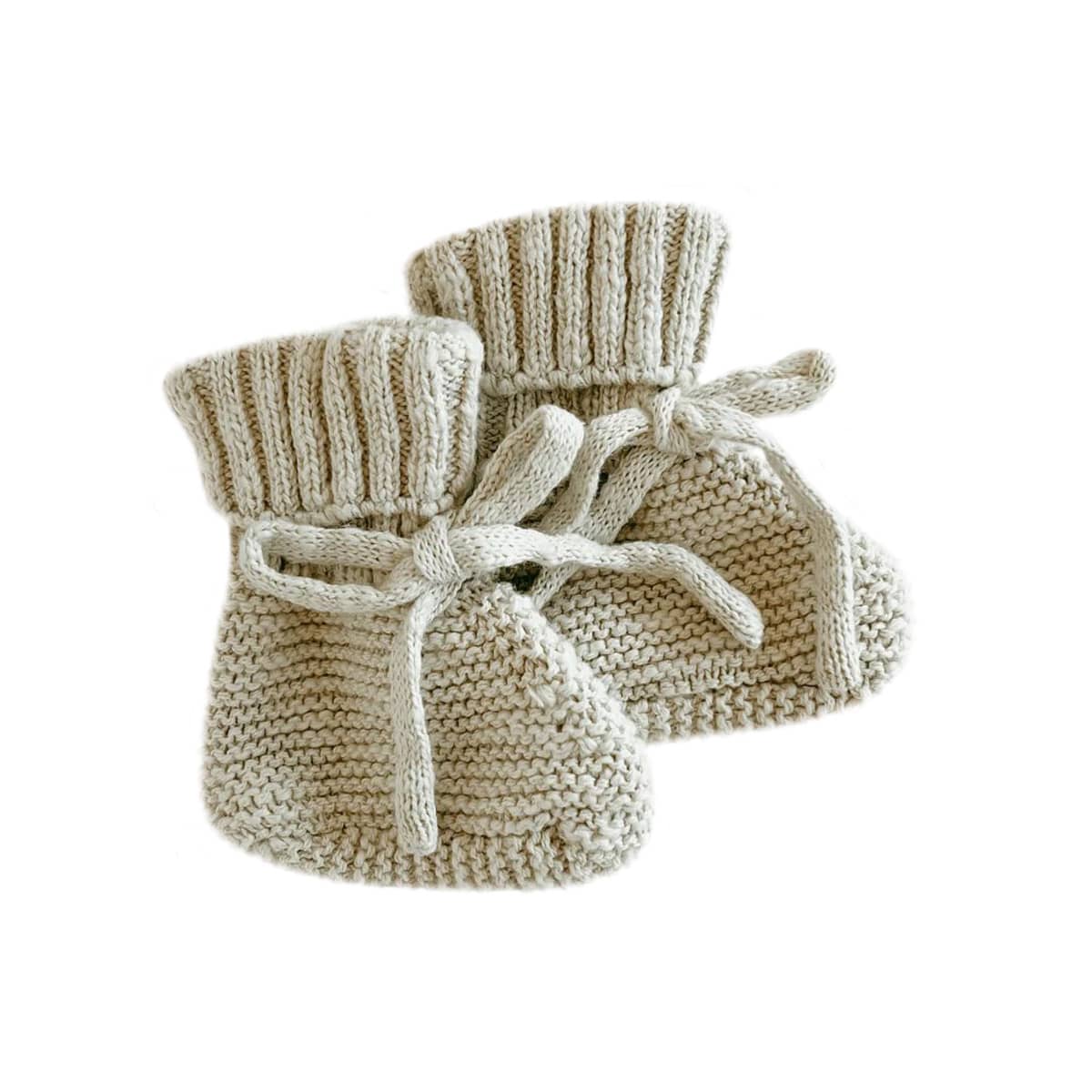 Blossom & Pear Chunky Knit Booties - Pear