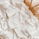 Blossom & Pear Chunky Knit Romper - Cloud