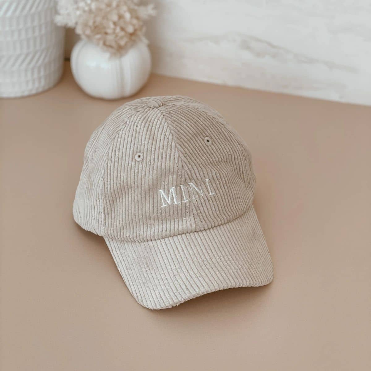 Blossom & Pear Corduroy Curve Brim Cap - Mini - Baby Size