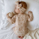 Blossom & Pear Cotton Growsuit - Blushing Blooms