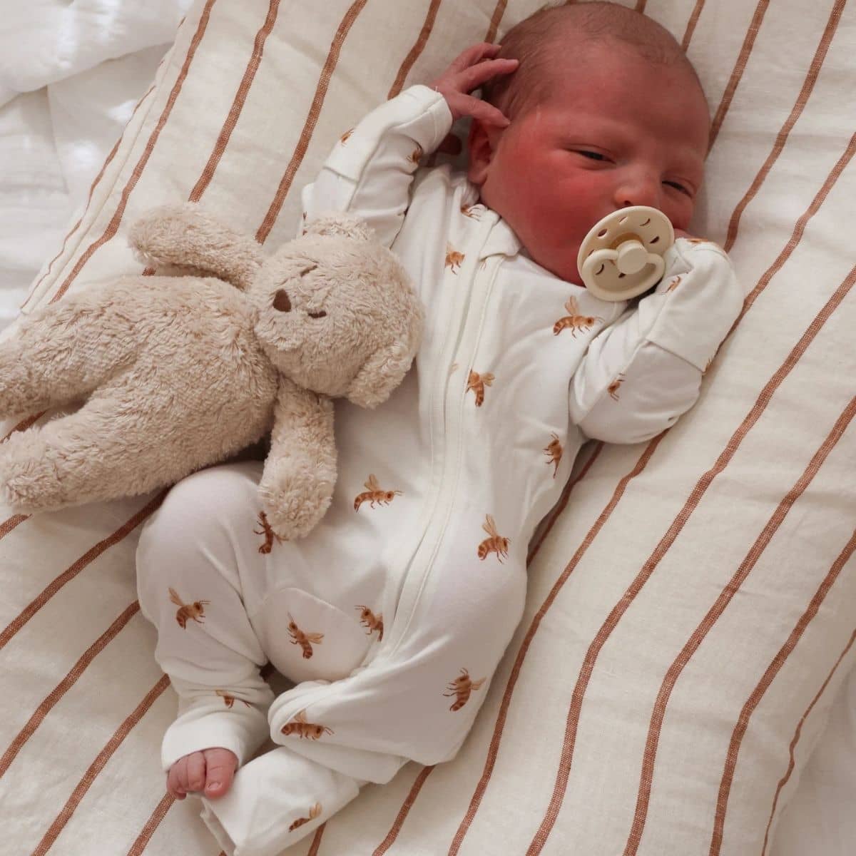 Blossom & Pear Cotton Growsuit - Honey Bee