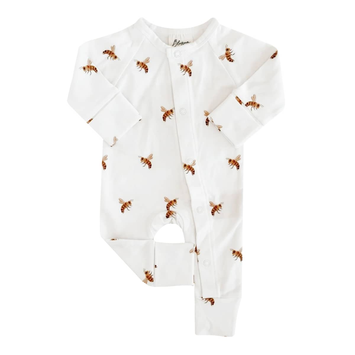 Blossom & Pear Cotton Growsuit - Honey Bee