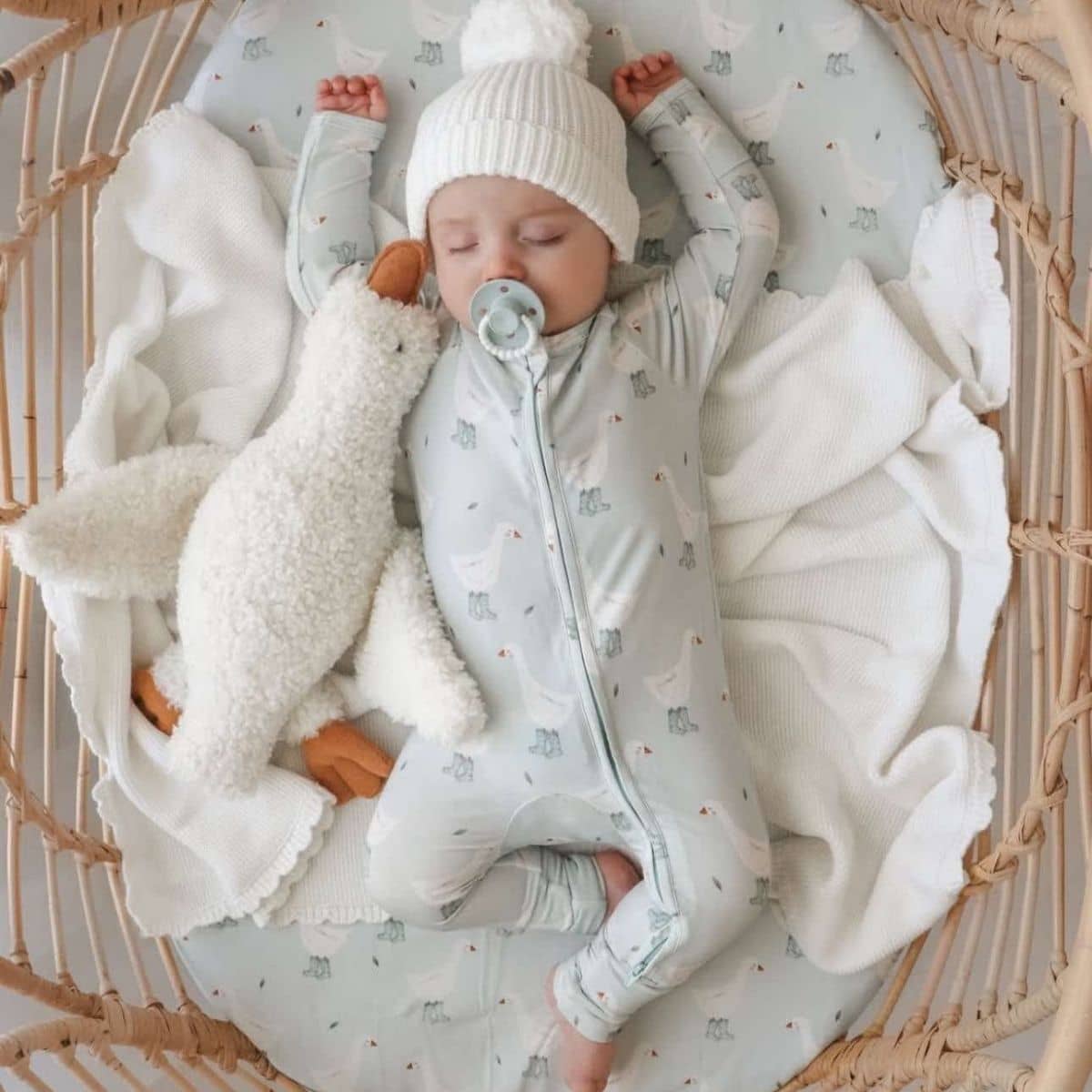 Blossom & Pear Cotton Growsuit - Puddle Duck