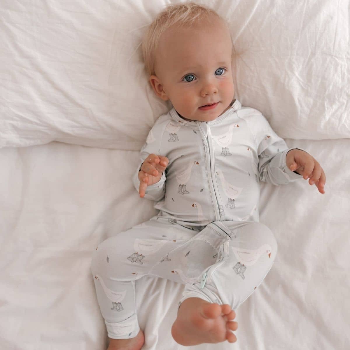 Blossom & Pear Cotton Growsuit - Puddle Duck