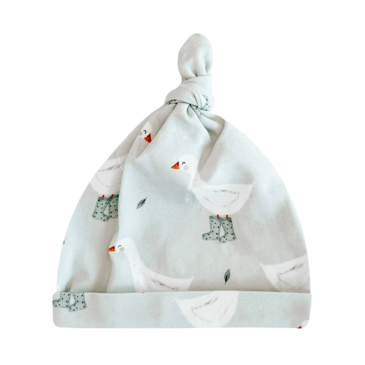Blossom & Pear Knotted Cotton Beanie - Puddle Duck