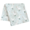 Blossom & Pear Cotton Swaddle - Puddle Duck