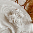Blossom & Pear Knit Booties - Milk
