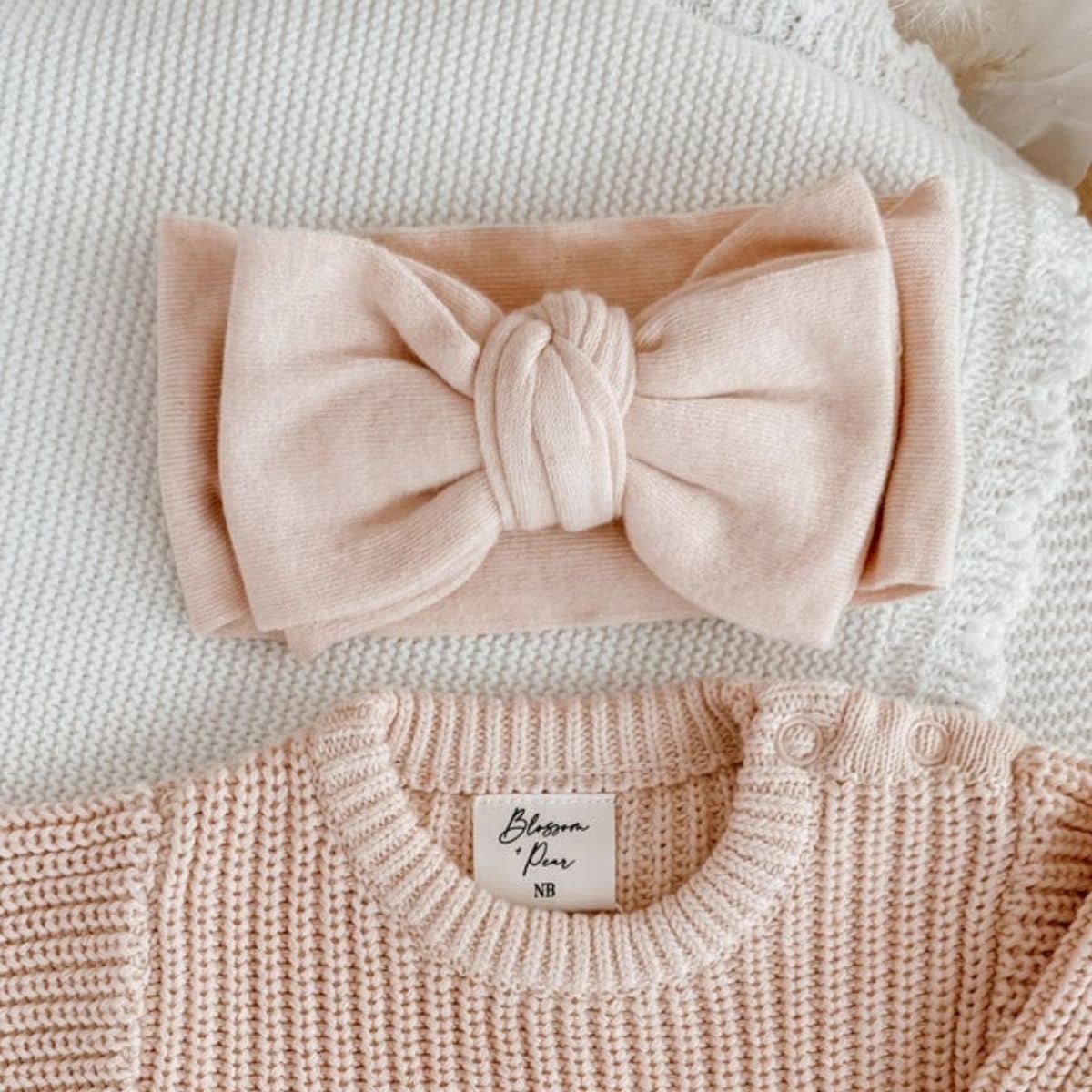 Blossom & Pear Knit Topknot - Pink Lemonade