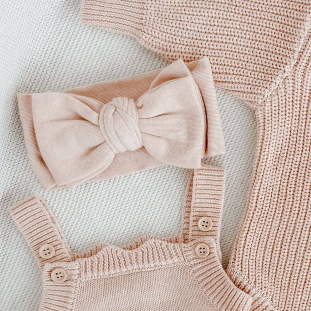 Blossom & Pear Knit Topknot - Pink Lemonade