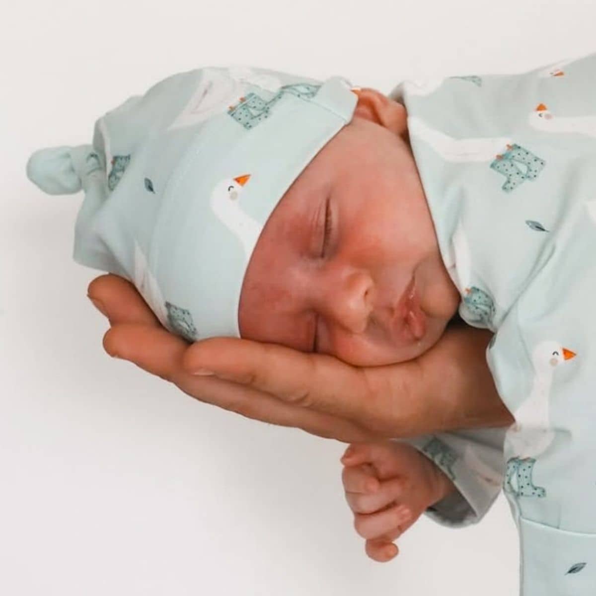 Blossom & Pear Knotted Cotton Beanie - Puddle Duck