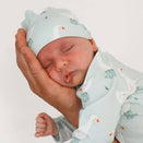 Blossom & Pear Knotted Cotton Beanie - Puddle Duck