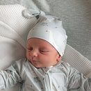 Blossom & Pear Knotted Cotton Beanie - Puddle Duck