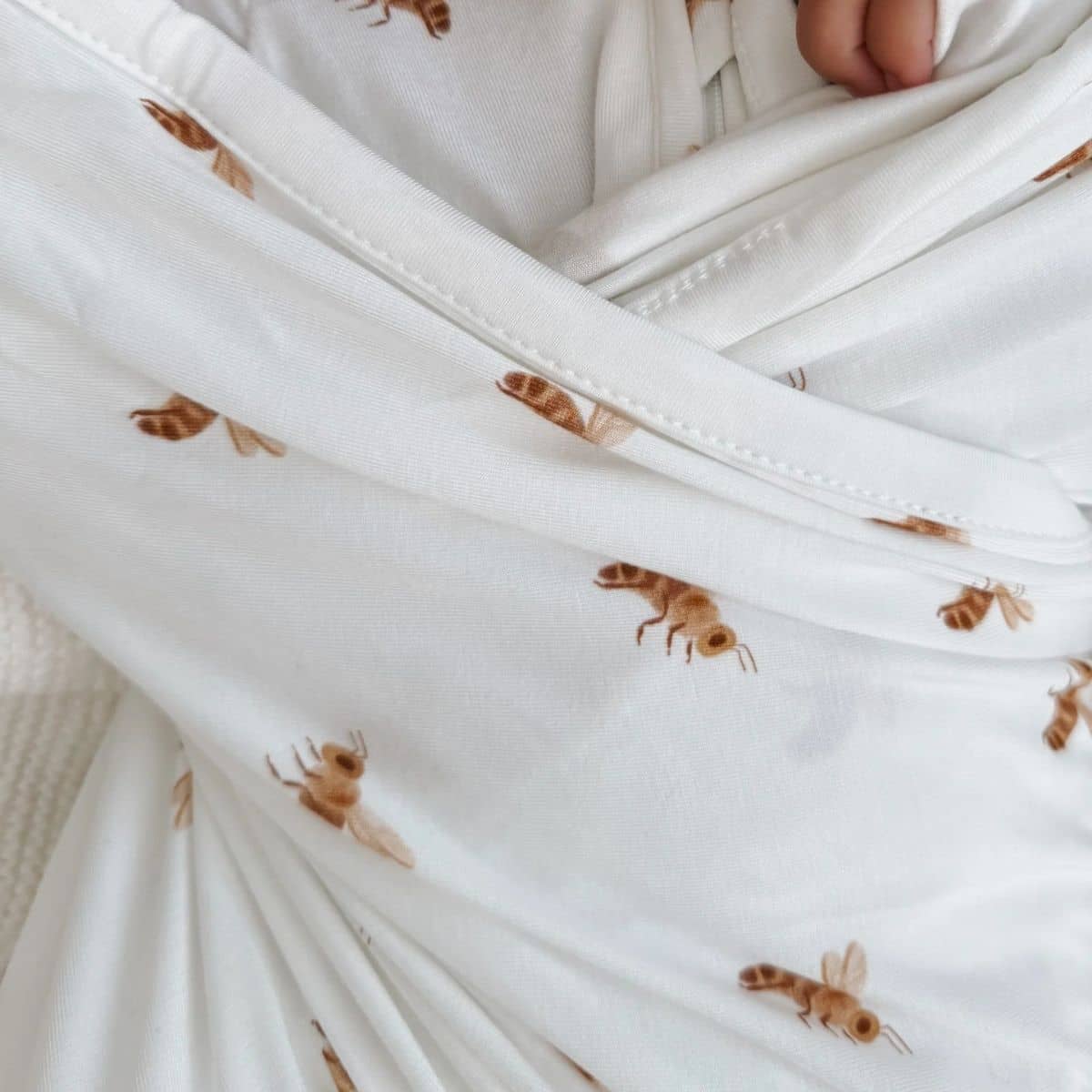Blossom & Pear Cotton Swaddle - Honey Bee