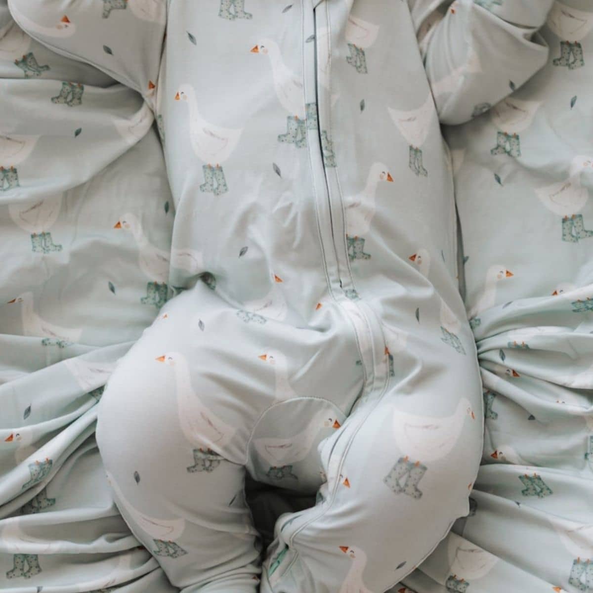 Blossom & Pear Cotton Swaddle - Puddle Duck
