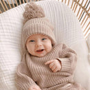 Blossom & Pear Mini Knit Beanie - Fawn