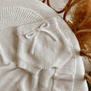 Blossom & Pear Mini Knit Shorties - Milk