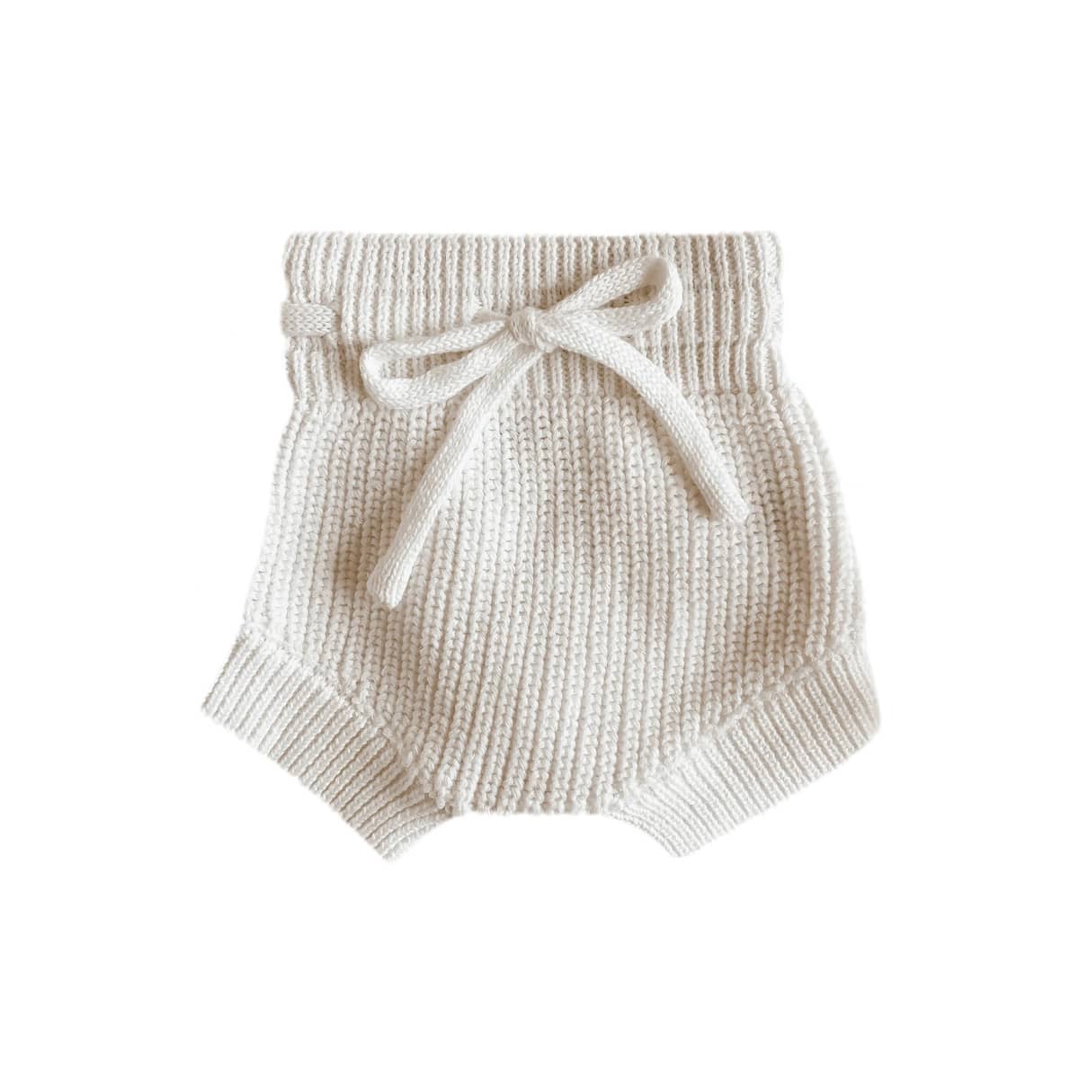 Blossom & Pear Mini Knit Shorties - Milk