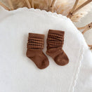 Blossom & Pear Scrunch Socks - Brown