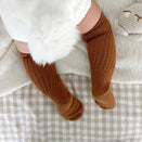 Blossom & Pear Scrunch Socks - Brown